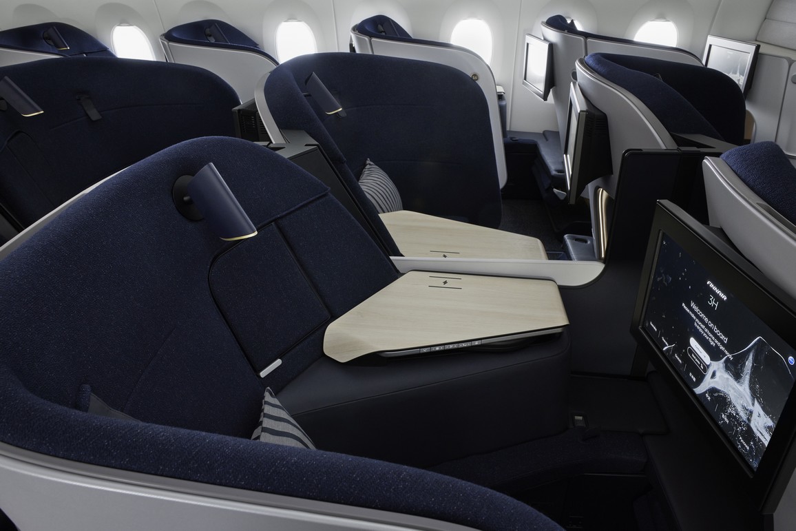 Neue Finnair Business-Class Kabine